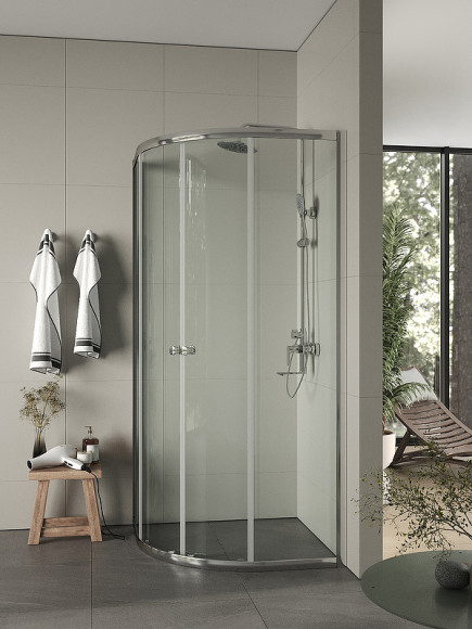Душевой уголок Agger A01-090TCR/G 90x90 профиль Хром стекло прозрачное Душевой уголок Agger A01-090TCR/G 90x90 профиль Хром стекло прозрачное