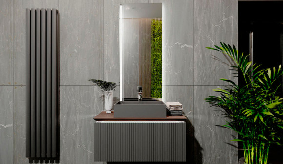 Тумба под раковину Jorno Strong 100 Str.01.100/P/A подвесная Антрацит