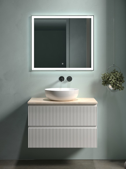 Тумба под раковину Sancos Snob R 80 SNR80W подвесная Bianco Тумба под раковину Sancos Snob R 80 SNR80W подвесная Bianco