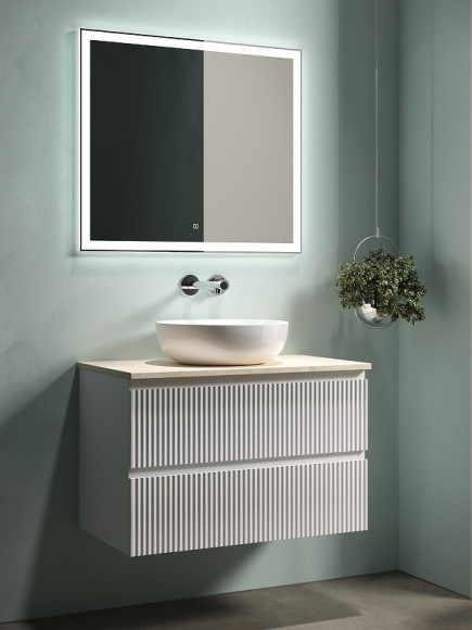 Тумба под раковину Sancos Snob R 80 SNR80W подвесная Bianco Тумба под раковину Sancos Snob R 80 SNR80W подвесная Bianco