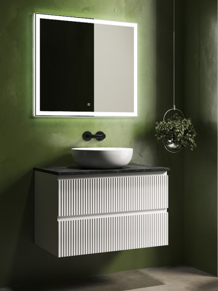 Тумба под раковину Sancos Snob R 80 SNR80W подвесная Bianco Тумба под раковину Sancos Snob R 80 SNR80W подвесная Bianco