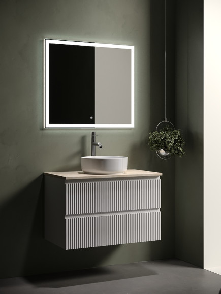 Тумба под раковину Sancos Snob R 80 SNR80W подвесная Bianco Тумба под раковину Sancos Snob R 80 SNR80W подвесная Bianco