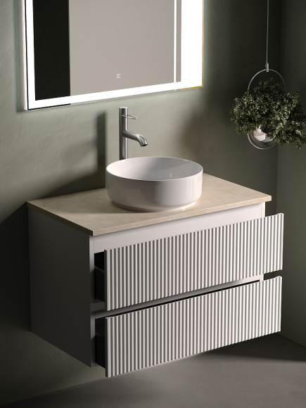 Тумба под раковину Sancos Snob R 80 SNR80W подвесная Bianco Тумба под раковину Sancos Snob R 80 SNR80W подвесная Bianco