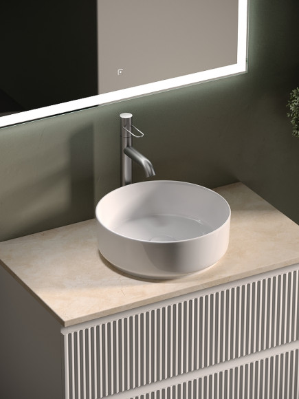 Тумба под раковину Sancos Snob R 80 SNR80W подвесная Bianco Тумба под раковину Sancos Snob R 80 SNR80W подвесная Bianco