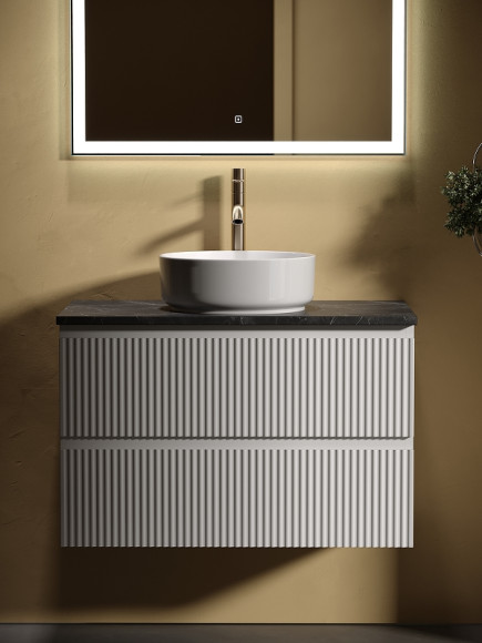 Тумба под раковину Sancos Snob R 80 SNR80W подвесная Bianco Тумба под раковину Sancos Snob R 80 SNR80W подвесная Bianco