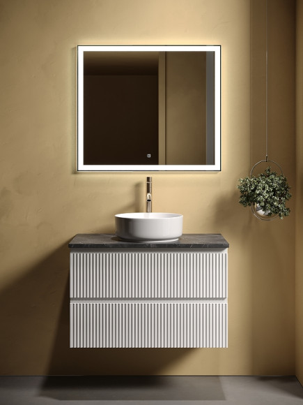 Тумба под раковину Sancos Snob R 80 SNR80W подвесная Bianco Тумба под раковину Sancos Snob R 80 SNR80W подвесная Bianco