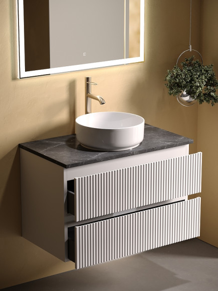 Тумба под раковину Sancos Snob R 80 SNR80W подвесная Bianco Тумба под раковину Sancos Snob R 80 SNR80W подвесная Bianco