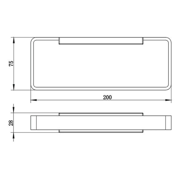 Полотенцедержатель Whitecross Cubo gunmetal CU2458GM Оружейная сталь