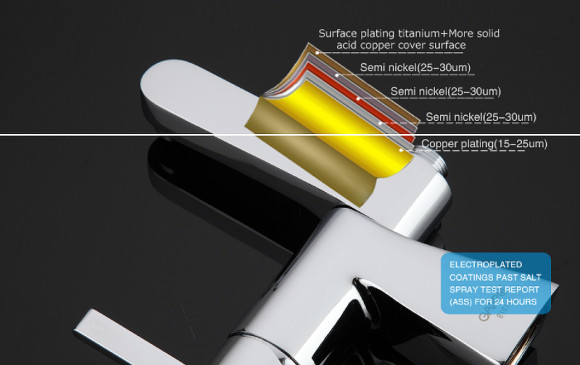 Смеситель на борт ванны Gappo G1204 Хром