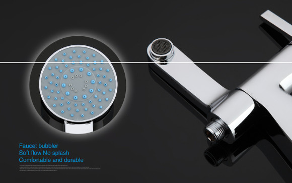 Смеситель на борт ванны Gappo G1204 Хром