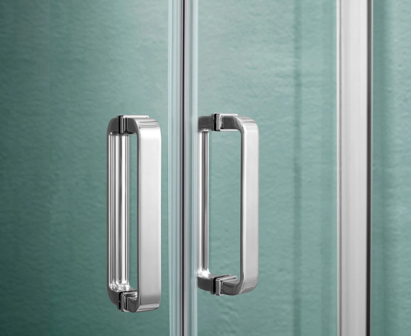 Душевой уголок Aquatek 80х80 AQ ARI RO 08020CH профиль Хром стекло прозрачное