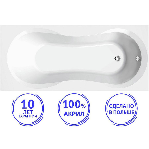 Акриловая ванна C-Bath Salus 140x70 CBQ006003 без гидромассажа