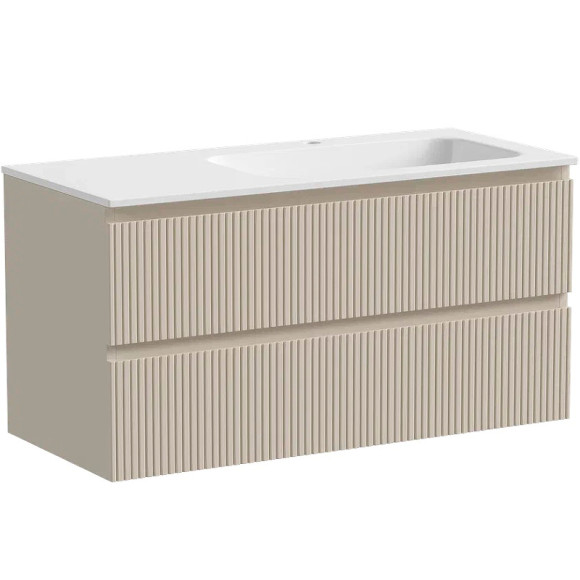 Тумба под раковину Sancos Snob T 100 R SNT100RCE подвесная Beige Soft