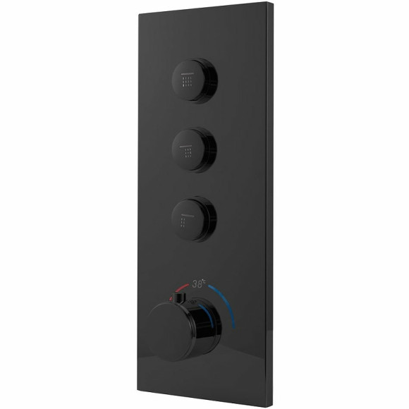 Смеситель для душа Vincea VSCV-433TMB с термостатом Черный матовый