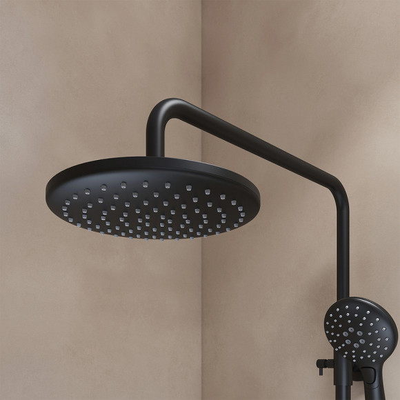 Душевая система Iddis Ray RAYBL3Fi06 Черная матовая