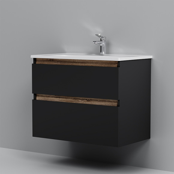 Тумба под раковину AM.PM X-Joy 80 M85AFHX0802BM подвесная Черная матовая Тумба под раковину AM.PM X-Joy 80 M85AFHX0802BM подвесная Черная матовая