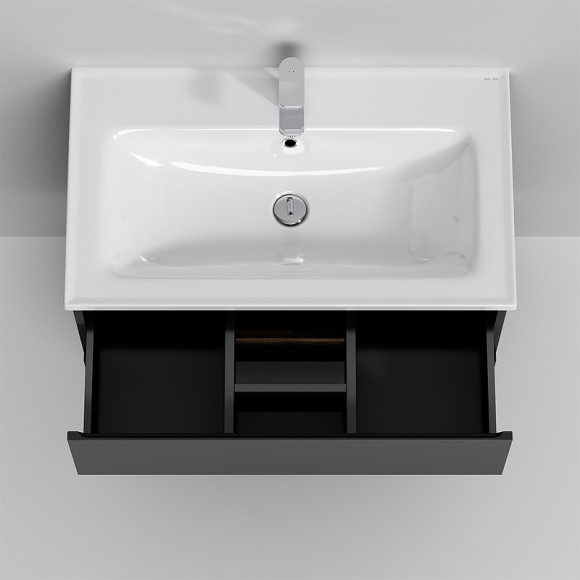 Тумба под раковину AM.PM X-Joy 80 M85AFHX0802BM подвесная Черная матовая Тумба под раковину AM.PM X-Joy 80 M85AFHX0802BM подвесная Черная матовая