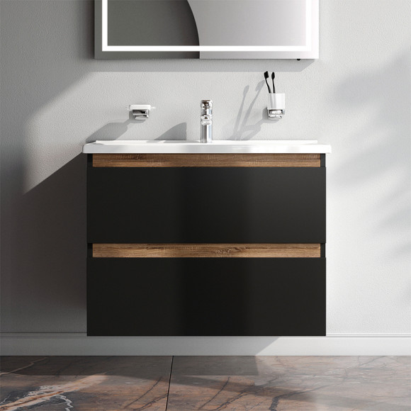 Тумба под раковину AM.PM X-Joy 80 M85AFHX0802BM подвесная Черная матовая Тумба под раковину AM.PM X-Joy 80 M85AFHX0802BM подвесная Черная матовая