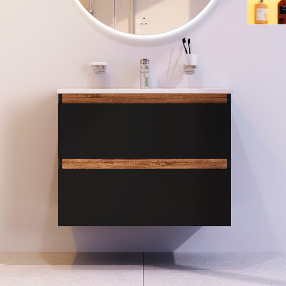 Тумба под раковину AM.PM X-Joy 80 M85AFHX0802BM подвесная Черная матовая Тумба под раковину AM.PM X-Joy 80 M85AFHX0802BM подвесная Черная матовая