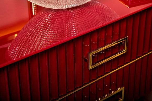 Тумба под раковину Boheme Armadi Art Monaco 100 867-100-RG Бордо глянец Золото