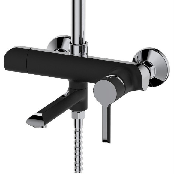 Душевая система Haiba HB24805-7 Черный Хром Душевая система Haiba HB24805-7 Черный Хром