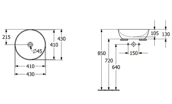 Раковина-чаша Villeroy&Boch Artis 43 41794301 Альпийский белый Раковина-чаша Villeroy&Boch Artis 43 41794301 Альпийский белый