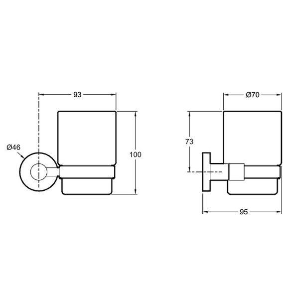 Стакан для зубных щеток Jacob Delafon Classique E77825-CP Хром Стакан для зубных щеток Jacob Delafon Classique E77825-CP Хром