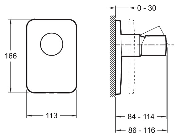 Смеситель для душа Jacob Delafon Toobi E98707-CP Хром Смеситель для душа Jacob Delafon Toobi E98707-CP Хром