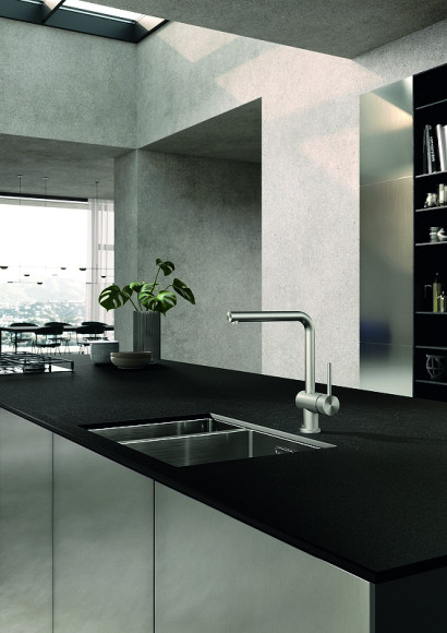 Смеситель для кухни Kludi L Steel 45803F877 Сталь Смеситель для кухни Kludi L Steel 45803F877 Сталь