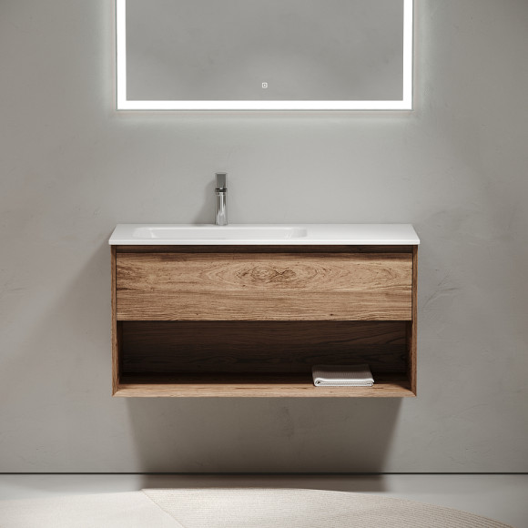 Тумба под раковину Sancos Marmi 1.0 100 L MR1.0100LECH подвесная Дуб чарльстон Тумба под раковину Sancos Marmi 1.0 100 L MR1.0100LECH подвесная Дуб чарльстон