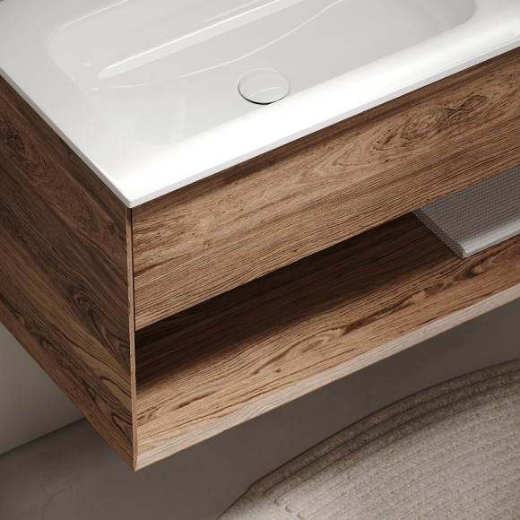 Тумба под раковину Sancos Marmi 1.0 100 L MR1.0100LECH подвесная Дуб чарльстон Тумба под раковину Sancos Marmi 1.0 100 L MR1.0100LECH подвесная Дуб чарльстон