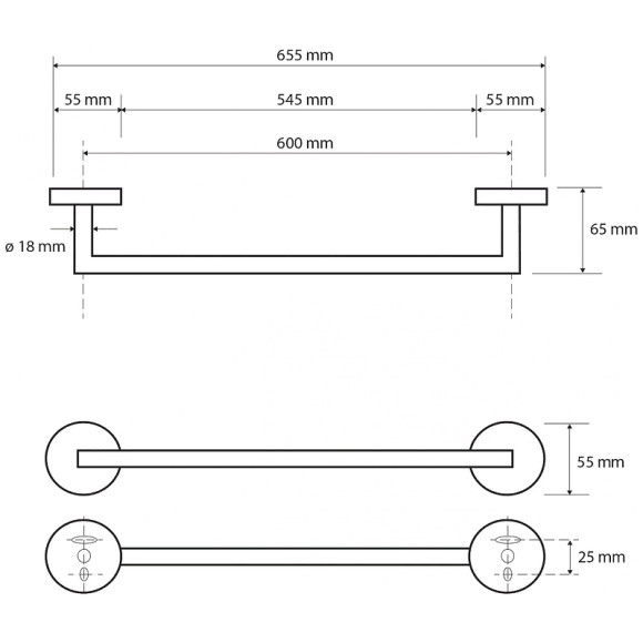 Полотенцедержатель Bemeta Dark 104204040 Черный Полотенцедержатель Bemeta Dark 104204040 Черный