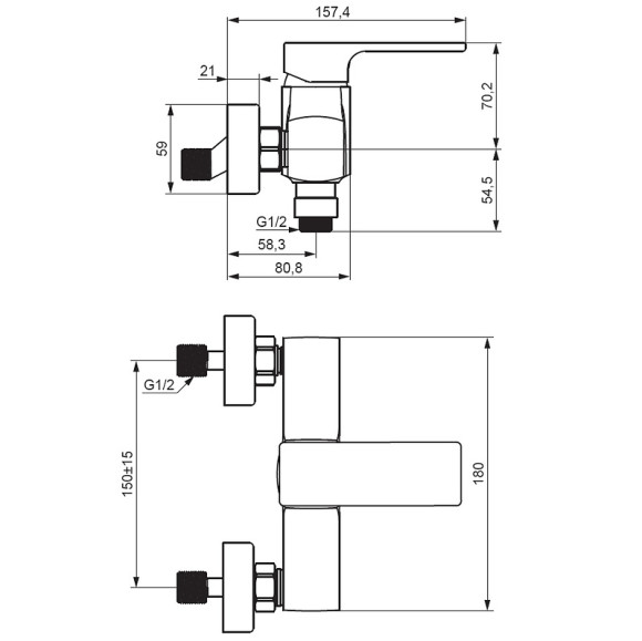 Смеситель для душа Damixa Gala 532000000 Хром