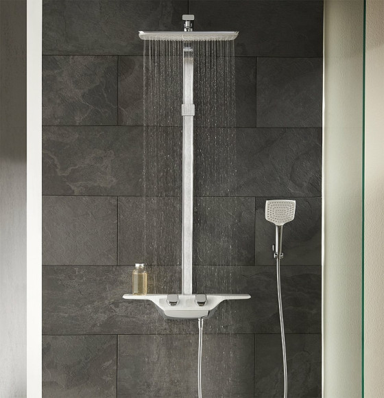 Душевая система Kludi Cockpit Discovery 8020091-00 Хром Белый Душевая система Kludi Cockpit Discovery 8020091-00 Хром Белый