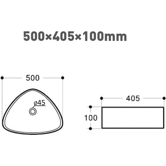 Раковина-чаша Orange 50 B07-500W Белая глянцевая Раковина-чаша Orange 50 B07-500W Белая глянцевая