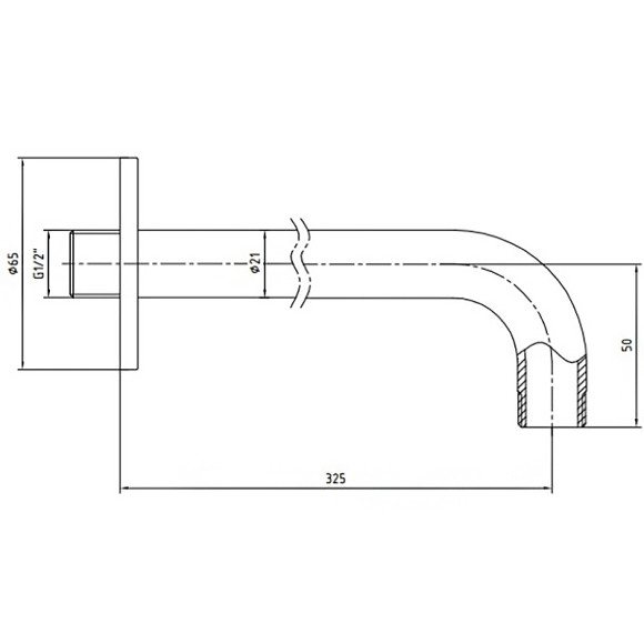 Кронштейн для верхнего душа E.C.A. 102126608EX Хром Кронштейн для верхнего душа E.C.A. 102126608EX Хром