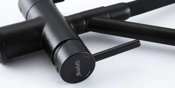 Смеситель для кухни Gappo G4398-86 Черный матовый