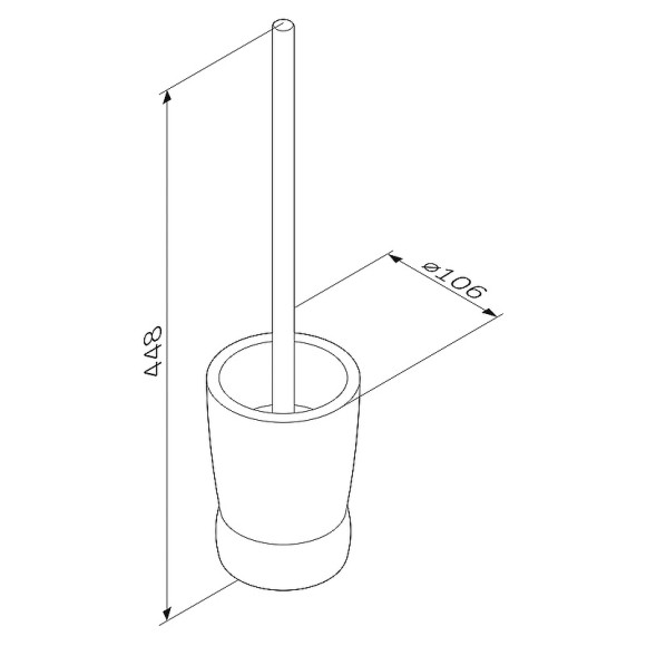 Ершик для унитаза AM.PM Sensation A3033200 хром/матовое стекло Ершик для унитаза AM.PM Sensation A3033200 хром/матовое стекло