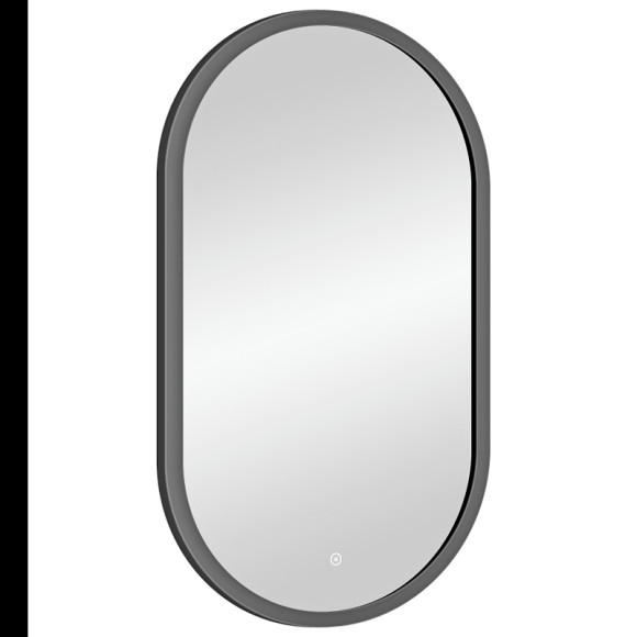 Зеркало Континент Prime 450х800 ЗЛП1079 с подсветкой Серое с сенсорным выключателем Зеркало Континент Prime 450х800 ЗЛП1079 с подсветкой Серое с сенсорным выключателем