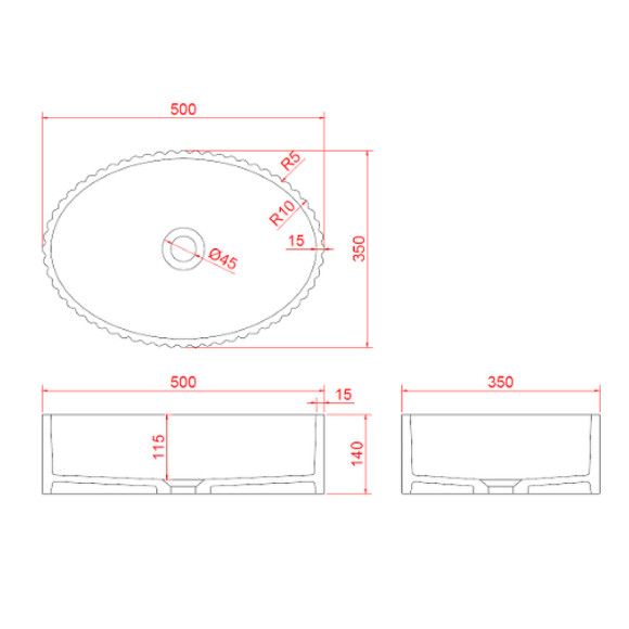 Раковина-чаша Boheme NeoArt Canale 50 878-WM Белая матовая Раковина-чаша Boheme NeoArt Canale 50 878-WM Белая матовая