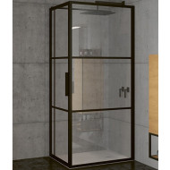 Душевой уголок Riho Grid 110x80 G004016121 (GB2110080) профиль Черный стекло прозрачное