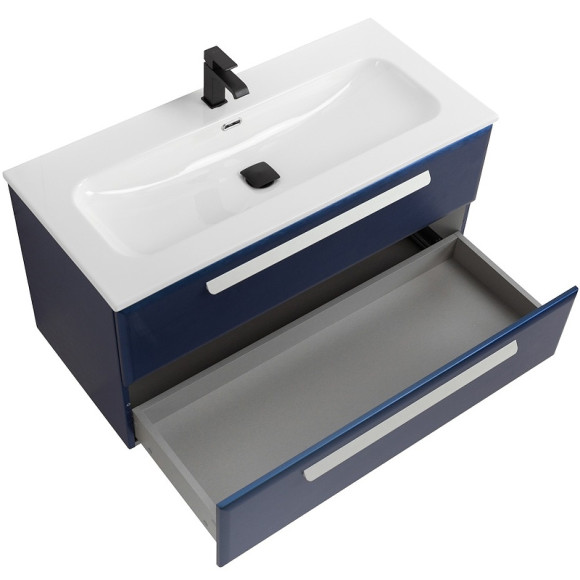 Тумба под раковину Cezares Eco-Cer-N 100 ECO-CER-N-1000-2C-SO-SPF-P подвесная Sapfiro без ручек