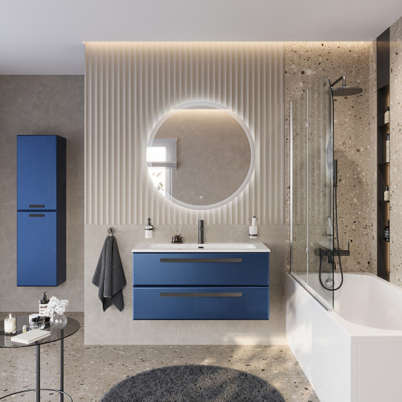 Тумба под раковину Cezares Eco-Cer-N 100 ECO-CER-N-1000-2C-SO-SPF-P подвесная Sapfiro без ручек