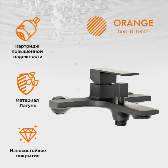 Душевая система Orange Lutz M04-932b Черная Душевая система Orange Lutz M04-932b Черная