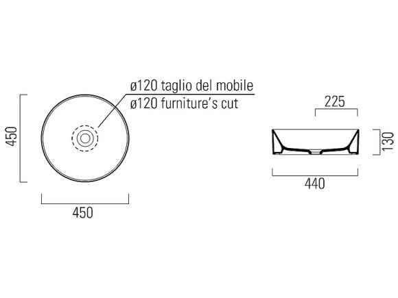 Раковина-чаша GSI Kube X 45 942711 Белая Раковина-чаша GSI Kube X 45 942711 Белая