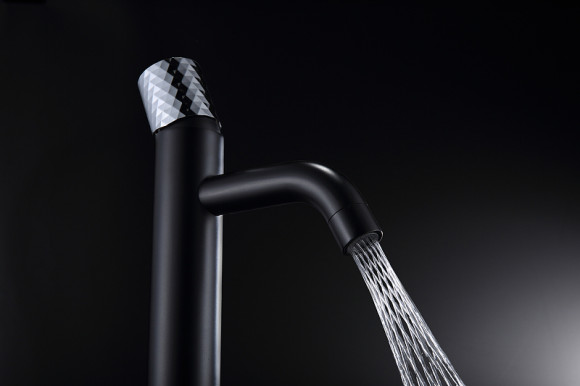 Смеситель для раковины Boheme Stick 122-BCR Черный Хром Смеситель для раковины Boheme Stick 122-BCR Черный Хром