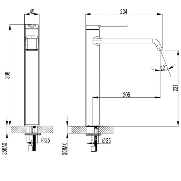 Смеситель для раковины AQUAme Asti AQM6414CR Хром Смеситель для раковины AQUAme Asti AQM6414CR Хром
