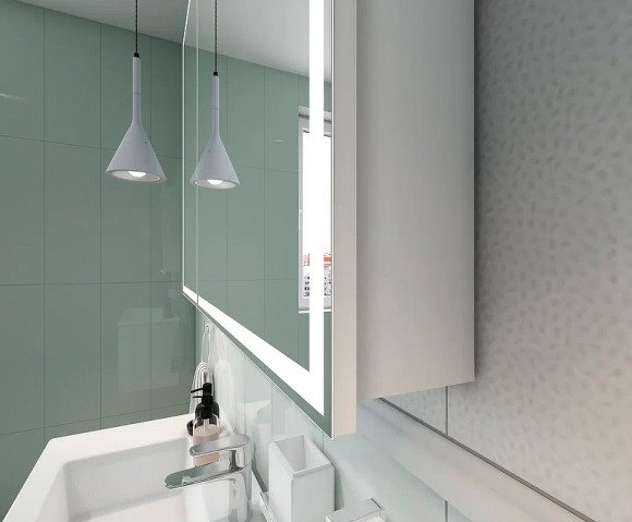 Зеркальный шкаф Континент Allure LED 80 МВК045 с подсветкой Белый Зеркальный шкаф Континент Allure LED 80 МВК045 с подсветкой Белый