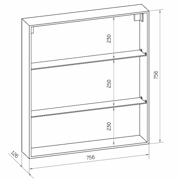 Зеркальный шкаф Континент Allure LED 80 МВК045 с подсветкой Белый Зеркальный шкаф Континент Allure LED 80 МВК045 с подсветкой Белый
