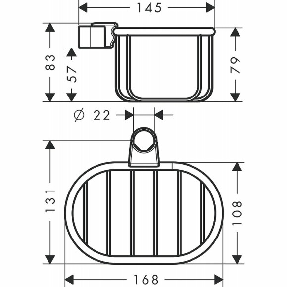 Полка корзина Axor Montreux 42066000 Хром